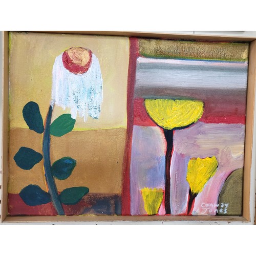 93 - Oil painting 'Flowers abstract'