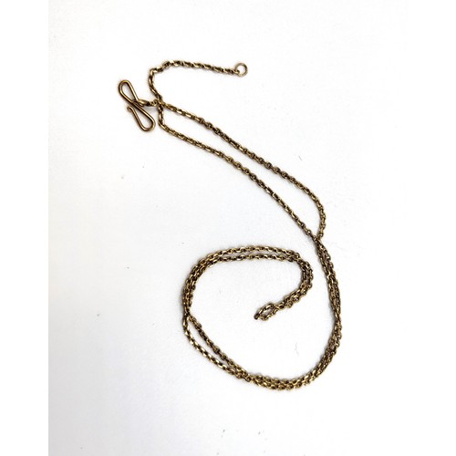 404 - A 9ct yellow gold trace link chain 41cm 3.5gms