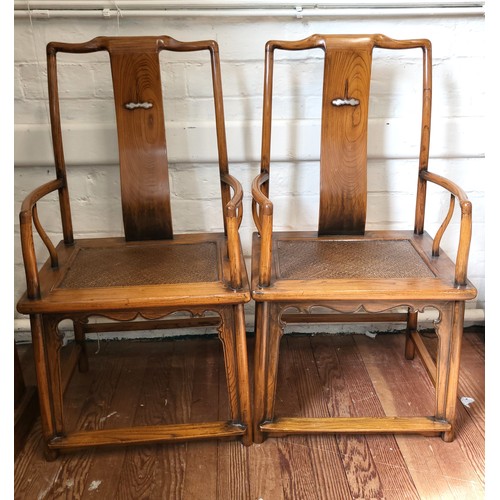 40 - Two fine examples of Chinese rosewood Magistrates chairs