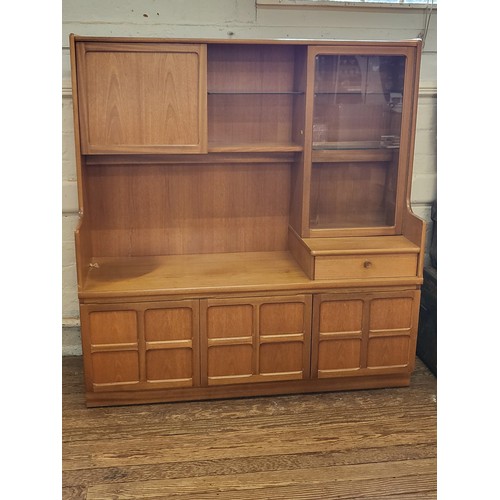 6 - A Nathan  mid-century cocktail cabinet. 145cm x 140cm x 45cm.