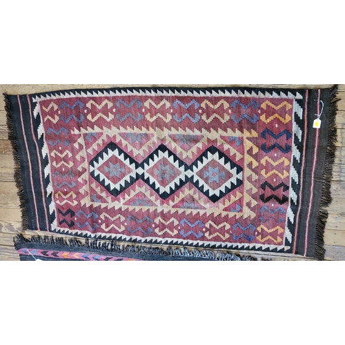 50 - Two Afghan Kilims 200cm x 300cm & 175cm x 95cm