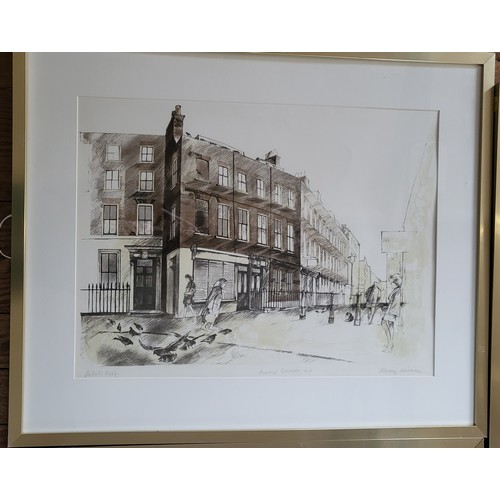 99 - Four Albany Wiseman framed prints: Bloomsbury 78cm x 63cm,  Meand Street 65cm x 77cm, Binghope Manor... 