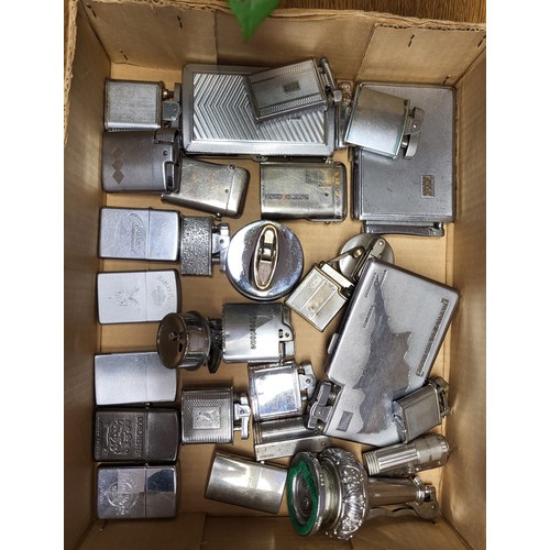 142 - A collection of vintage and antique lighters