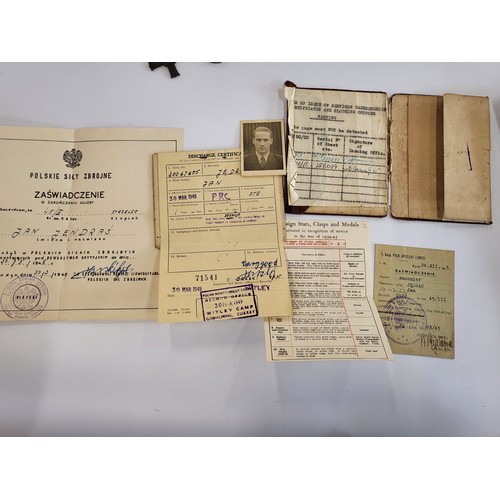 281 - A collection of WWI & WWII memorabilia including WWII medals including Defence medals and Monte Cass... 