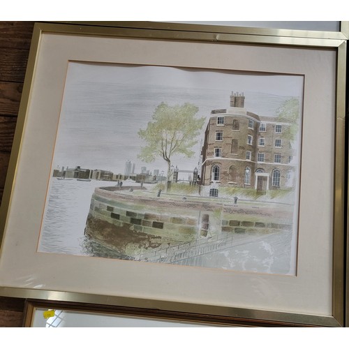 99 - Four Albany Wiseman framed prints: Bloomsbury 78cm x 63cm,  Meand Street 65cm x 77cm, Binghope Manor... 