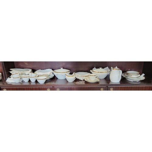 242 - An MZ Czechoslovakian porcelain dinner and coffee service. (42)