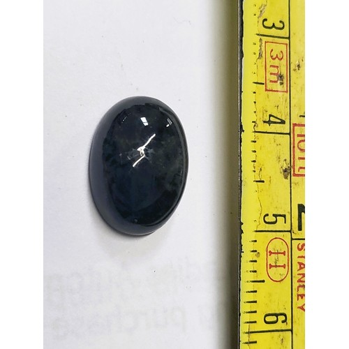 339 - A parcel of unmounted mixed oval cabochon-cut labradorites, 52.95ct.