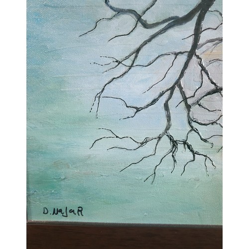 55 - Single tree titled Seasons Illusion, signed David Najar.100cm x 70cm. including frame