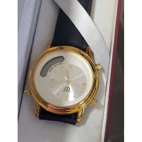 411 - A Bic limited edition wristwatch celebrating Millennium with box.