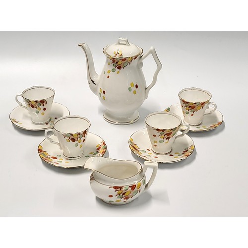 192 - Porcelain tea wares including Paragon, Tuscan, Royal Stafford Wedgwood, and Unicorn. (53)