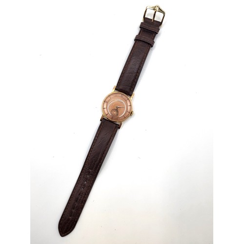 401 - An 18ct Jaeger-Le Coultre (cal 428) watch. c1940's.