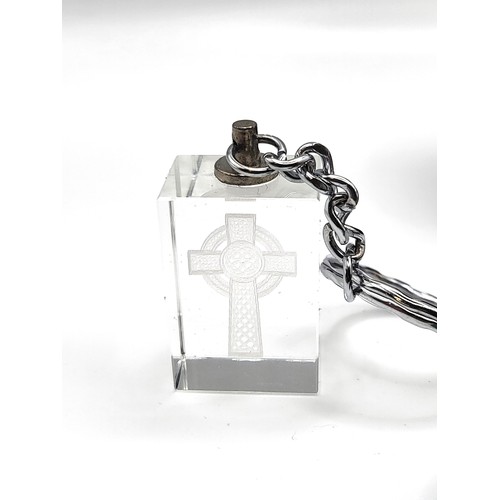 359 - Assorted costume jewellery and boxed glass Celtic Cross key ring