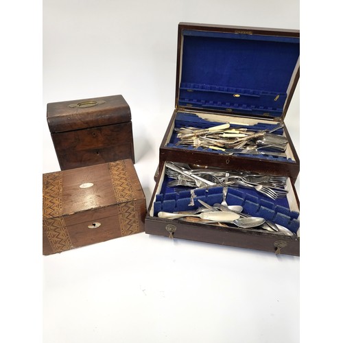 271 - A collection of coins housed in a hinged wooden box, also including some rare examples of old pennie... 