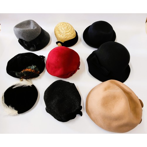 131 - A collection of vintage headware from the 1920's/ 1930's.