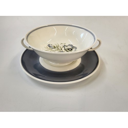 234 - A Susie Cooper (Wedgwood) porcelain 'Glen Mist' pattern dinner service. (36)