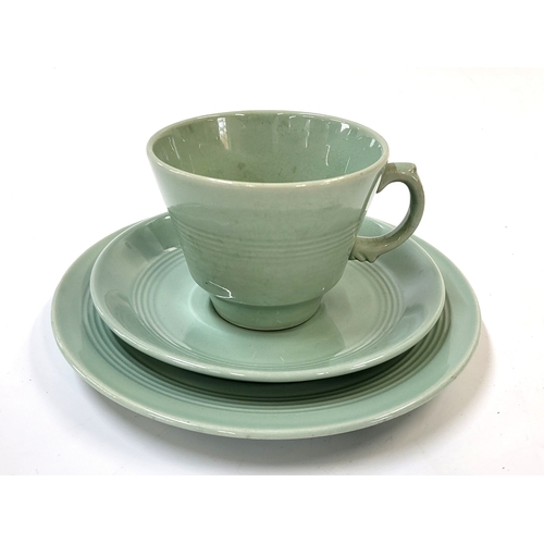 260 - A Wood's Ware light green Beryl part dinner and part coffee set. (42)