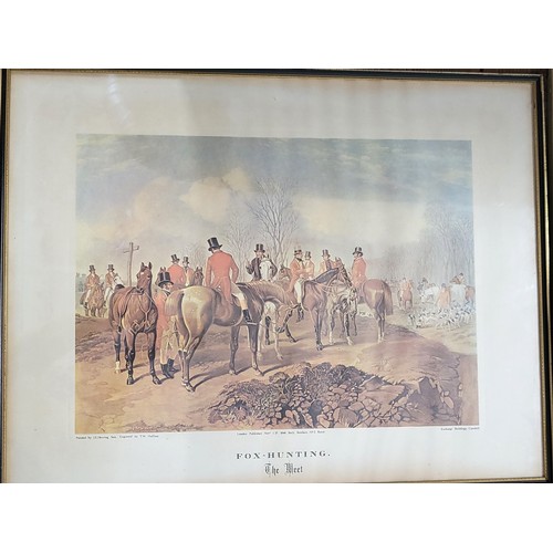 71 - Four works of art (3 framed and glazed) Landscape, Royal Ascot 1935 print by Raoul Dufy 60 x 75cm in... 