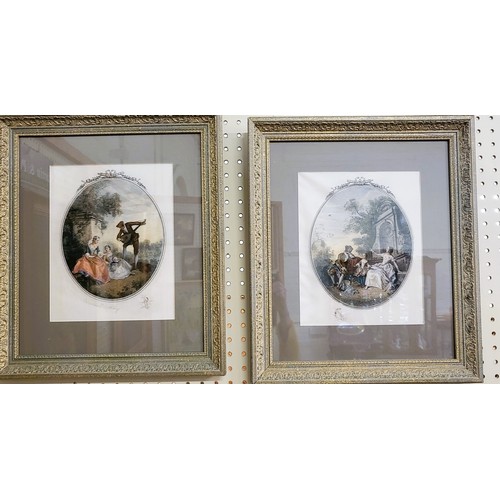 82 - A pair of Armand Mathey etchings depicting classical scenes. Framed and glazed. 47 x 41cm inc. frame... 