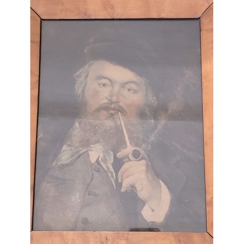 83 - A hand-painted reproduction of Le Bon Bock (Study of Emile Bellot) originally painted by Edouard Man... 
