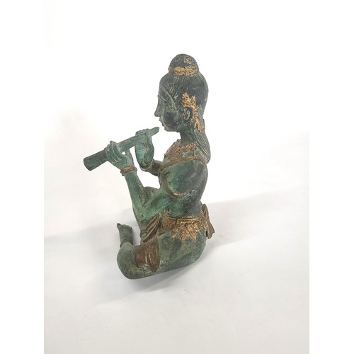 89 - A bronze Thai Buddha figure 14cm