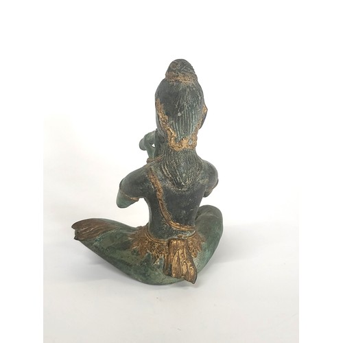 89 - A bronze Thai Buddha figure 14cm