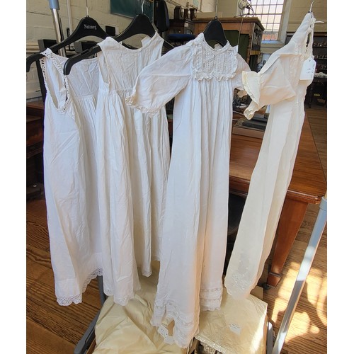 99 - A 1920's Flapper style, drop waist, lace wedding dress. Long sleeve with mid arm detail (Damage unde... 