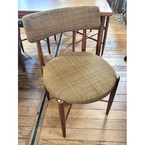 2 - A 1960's G-Plan Fresco dining table with two extendable leaves 72 x 152 x 89cm (two extendable leave... 