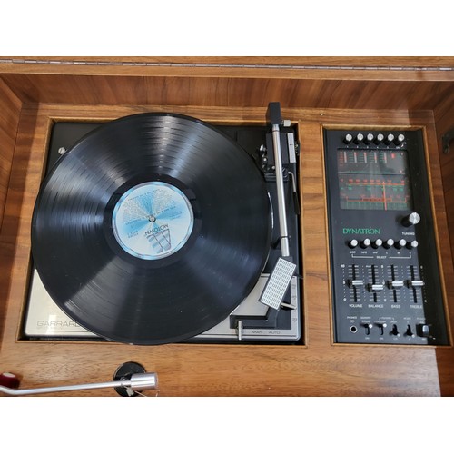 55 - A vintage Dynatron Stereophonic Reproducer  model number HFC 72 in reproduction cabinet with Garrard... 