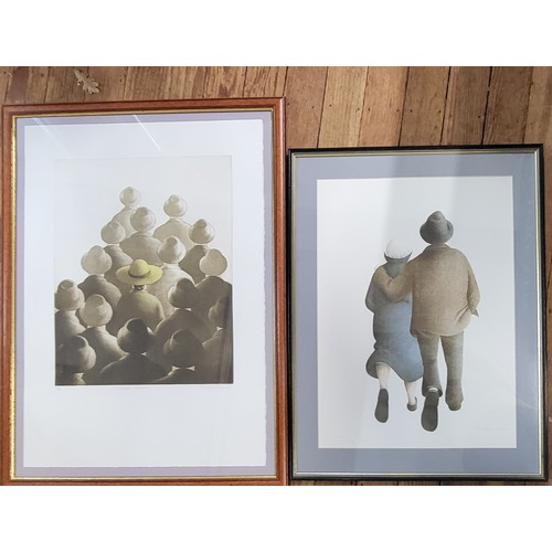 129 - Two Michele Lehmann limited edition lithographs both signed in pencil including The Couple (part of ... 
