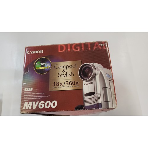 151 - A Sony video camera and a Canon MV600 digital camera