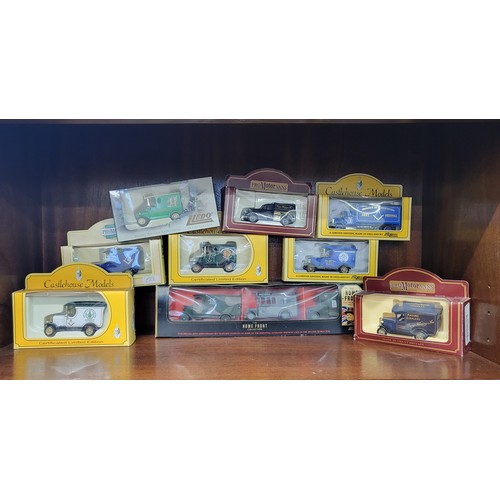 168 - Ten Masonic vans by Lledo. (10)