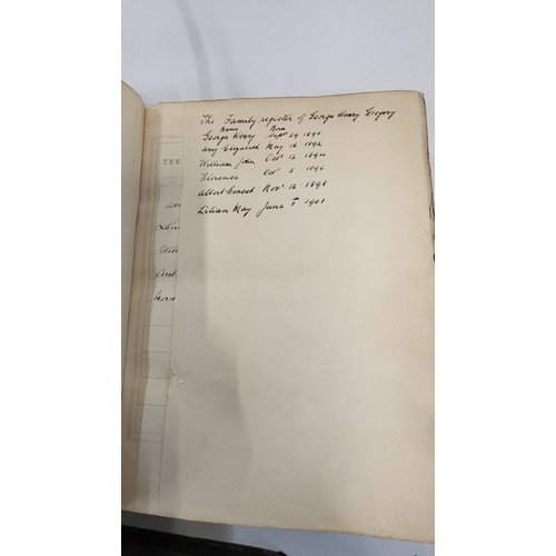 183 - Two Victorian Bibles, 32 x 26cm, and Altar of The Household. (3)