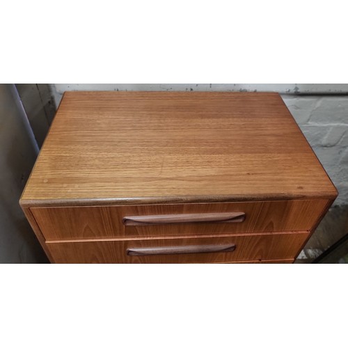 15 - 'G-Plan' Fresco chest of four drawers. H:73cm W: 71cm D: 45cm