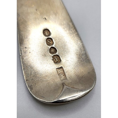 336 - Four matching William IV serving/soup spoons (two damaged bowls) William Bateman II, London 1833. 24... 