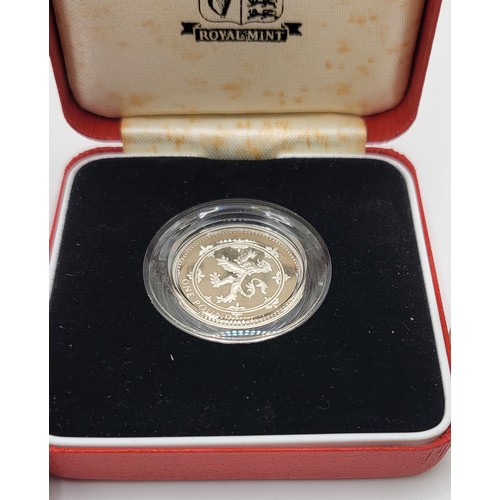 348 - A Royal Mint 1994 UK silver proof piedfort one pound coin 19.0gms, 22.50mm diameter, with certificat... 