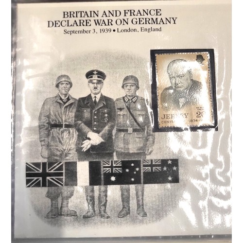351 - F.A. Cup centenary medals 1872-1972 and The 50th Anniversary World War II commemorative covers colle... 