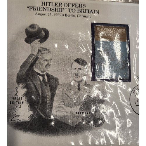 351 - F.A. Cup centenary medals 1872-1972 and The 50th Anniversary World War II commemorative covers colle... 