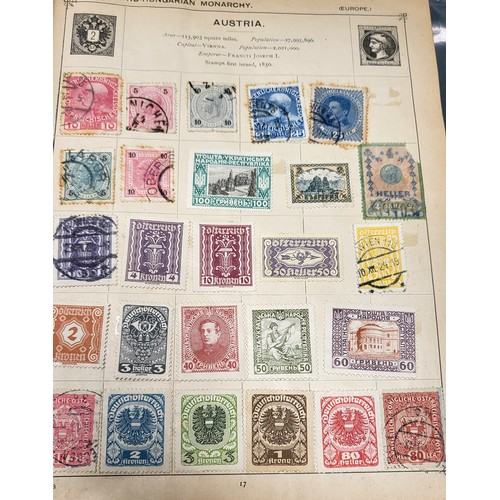 247 - The Strand Stamp Album 9th Edition including stamps including Great Britain, Austria, Hungary, Belgi... 
