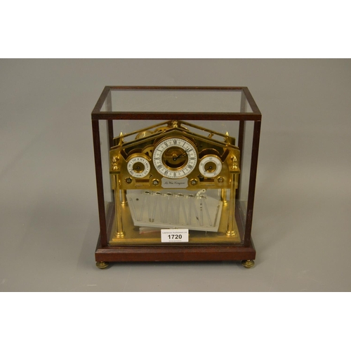 1720 - Devon Clocks England, a small reproduction brass Congreve clock Limited Edition No. 151 of 500 in a ... 