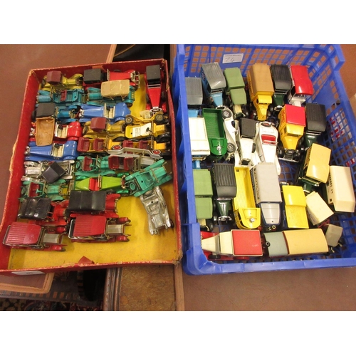 63 - Two trays containing a quantity of Matchbox die-cast models of Yesteryear