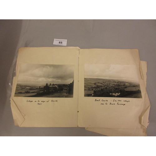 65 - Ten early photographs of the Bronte parsonage, Haworth High Street, Top Withens and the surrounding ... 