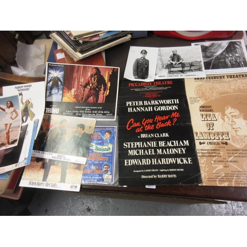 140 - Quantity of film and theatrical ephemera including two small signed posters