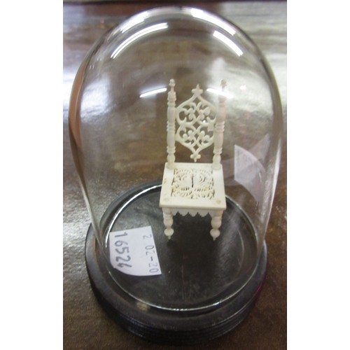 173 - Small 19th Century carved ivory photograph frame together with a quantity of other small 19th Centur... 
