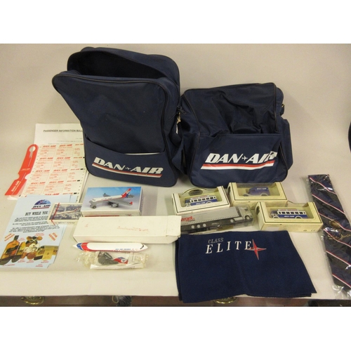 182 - Quantity of Dan Air and British Caledonian aviation memorabilia