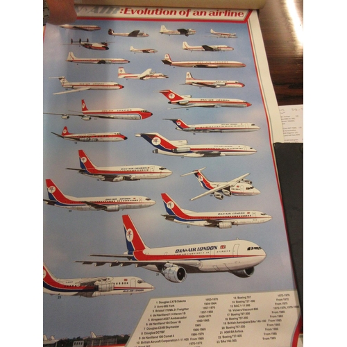 182 - Quantity of Dan Air and British Caledonian aviation memorabilia