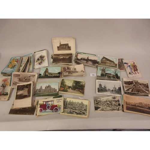 183 - Collection of miscellaneous loose early to mid 20th Century postcards