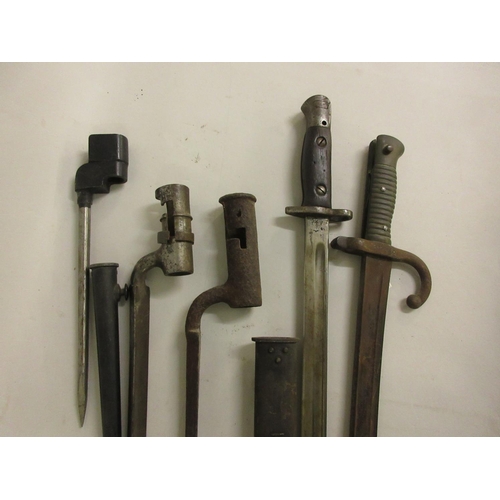 191 - Collection of six various military bayonets