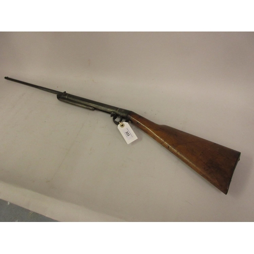 223 - Early 20th Century Jelly .177 air rifle with walnut stock