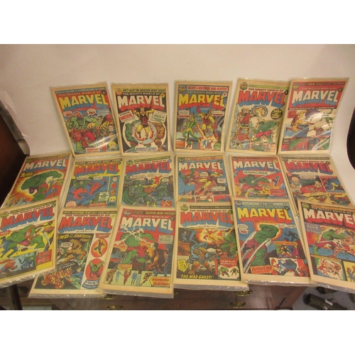 226 - Collection of U.K. issue Marvel comics including No. 3, 1972, together with three 1973 Avengers comi... 