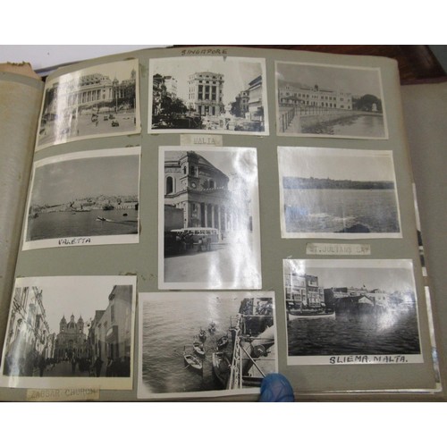 181 - Album of World War II photographs relating to H.M.S. Frobisher and H.M.S. Sussex, including Japanese... 